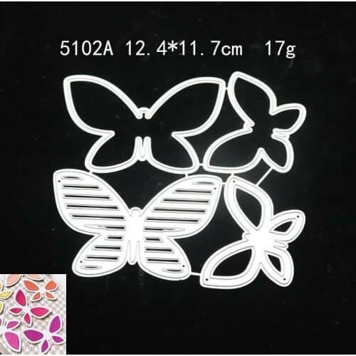 2021 Butterfly Metal Cutting Dies DIY Scrapbooking Paper Photo Album Crafts Knife Mould Cards Embossing Mold Stencils for Decor