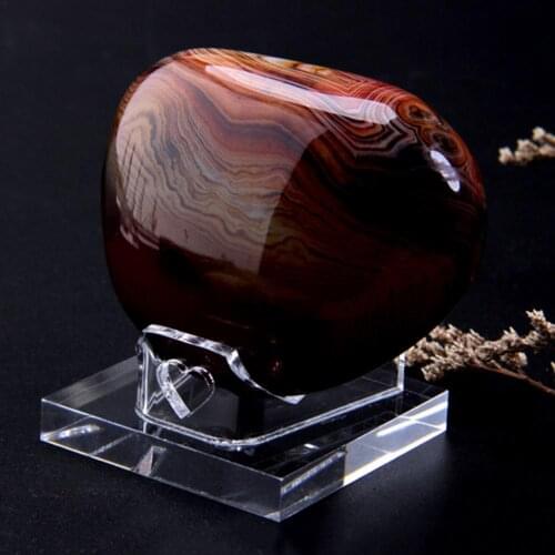 Acrylic Transparent Heart Shape Display Stand Crystal Rough Mineral Display Holder Collection Display Stand Jewelry Rack