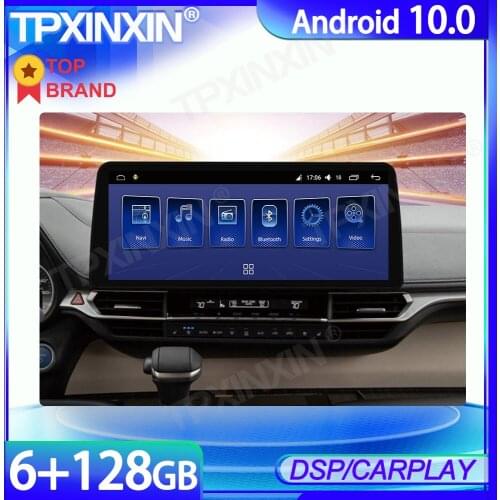 6+128GB 12.3inch Android 10 Radio For Toyota Senna Car Multimedia Player GPS Navigation Stereo Tape Recorder DSP