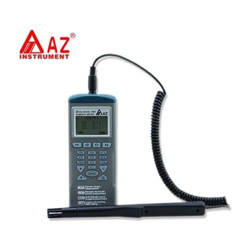 AZ9651 High precision temperature and humidity recorder Handheld loggers with RS232 software variety of measurement modes