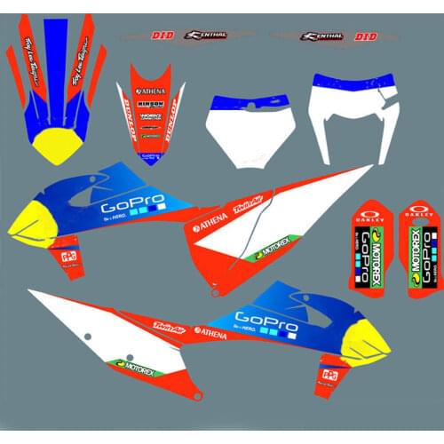 Free custom numbers Motocross Stickers Decals Graphics For KTM EXC EXCF 2020 2021 125-250 350 300 450 500 SX SXF 2020 2019 2021
