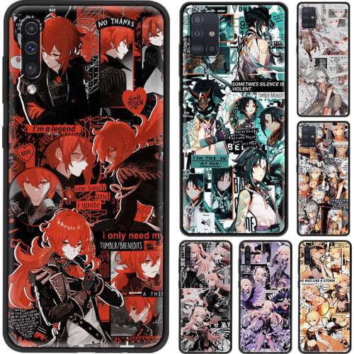 Case For Samsung M31 Prime Cover for Galaxy M51 F41 M30s M21 M11 M01 A9 A7 2018 Caso Genshin Impact
