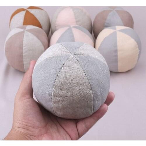D0AF Cute Soft Ball Toy Rattle Doll Accessories Early Educational Toys Bed/Sofa Accompany Supplies Cotton Made