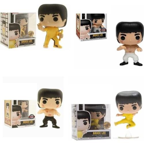 FUNKO Anime Limited Edition King Of Kung Fu Bruce Lee 592# 219# Vinyl Action Figures Collection Model Toys For Children Gift