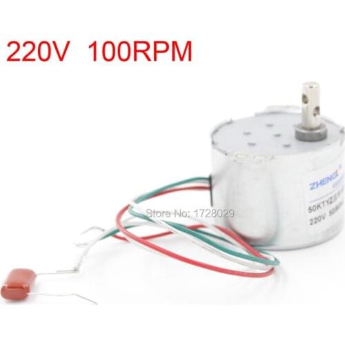 AC Gear Motor 220V 100RPM Electric Synchronous Gear-Box Motor 50KTYZ