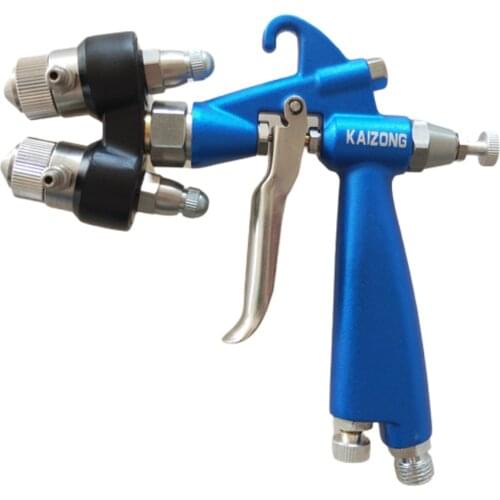 Chrome Two Head Spray Gun Silver Plating Paint Gun Dual Double Head Stainless Steel Anti-corrosioin