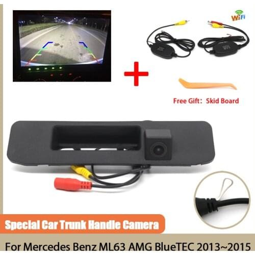 Trunk Handle camera CCD HD Night Vision Waterproof Rear View Reverse camera For Mercedes Benz ML63 AMG BlueTEC 2013 2014 2015