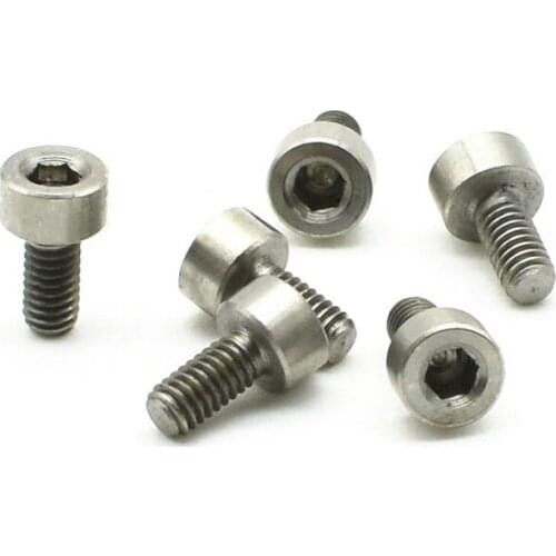 M2.5 M3 5mm 6mm 8mm mm Titanium Bolts Hexagonal Titanium Alloy Screw Cylinder Head Model Fastener Pack of 12 pieces