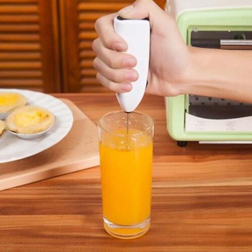 Fashion Drinks Milk Frother Foamer Whisk Mixer Stirrer Egg Beater Electric Mini Handle Cooking Tools JW