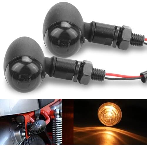 Motorcycle Bullet Turn Signals light Indicators Blinker Lights Lamp For Harley Sportster XL Bobber Chopper Cafe Racer Custom