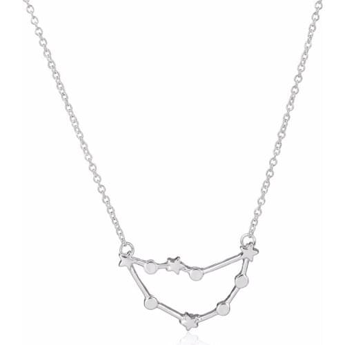 Kinitial Capricorn Zodiac Necklace Gemini Necklace Zodiac Sign Jewelry Astrology Necklace Constellation Necklace collares