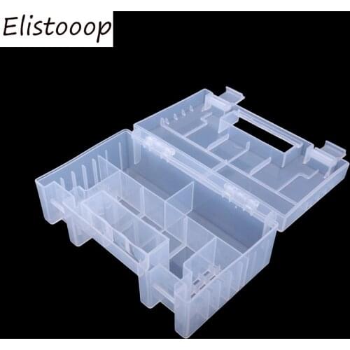AAA AA Plastic Battery Case Holder Inner Compartment Container Large Capacity Wear Resistant Battery Storage Box Organizer