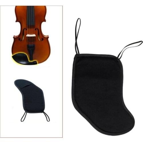 Violin Shoulder Rest Soft Cotton Pad Violin Chin Rest Pad Cover Protector for 1/8 1/2 1/4 4/4 3/4 Violin Accessories