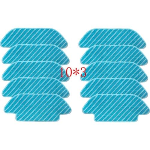 30Pcs Vacuum Cleaner Mop Cloth for Cecotec Conga 4090 Rag Mopping pad Cleaning Mop Pads Replacement Parts