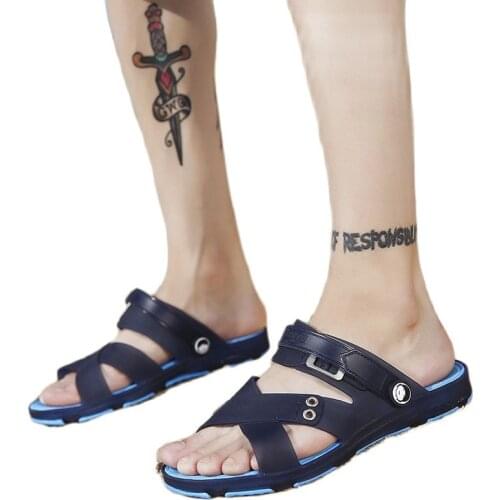 Mens Sandals 2021 Summer Men Sandals Antiskid Drive Sand Hole Hole Shoes Sandals Plastic Shoes Joker Slippers