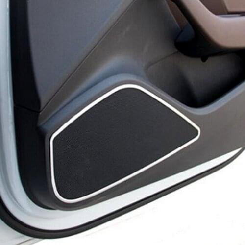 SBTMY 4PCS/SET Automobile door sound stainless steel decoration frame for Audi A3