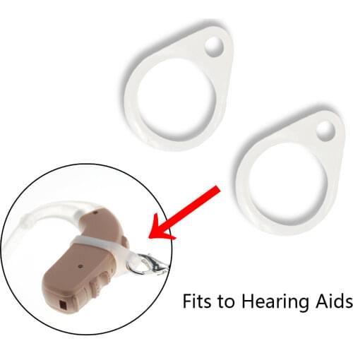 100PCS Silicone Loops for BTE Hearing Aid Clip Clips Choose from three different size 11 mm, 9 mm, 7 mm
