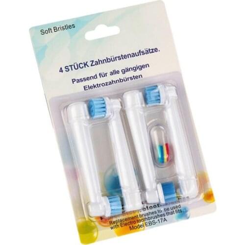 4pcs/pack Electric Toothbrush Replacement Brush Heads Refill for Oral-B Floss Action