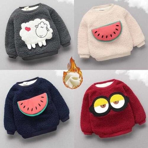 BibiCola baby girls spring autumn sweater infant clothes new fashion thicken warm sweater cute warm outerwear for children girls