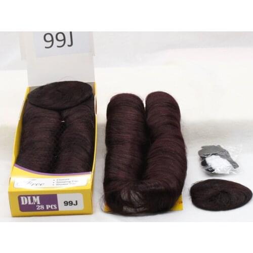 DLME 99j# 27 Pieces Weaving Bump Hair Extensions Straight Weave Hair Layered High Temperature