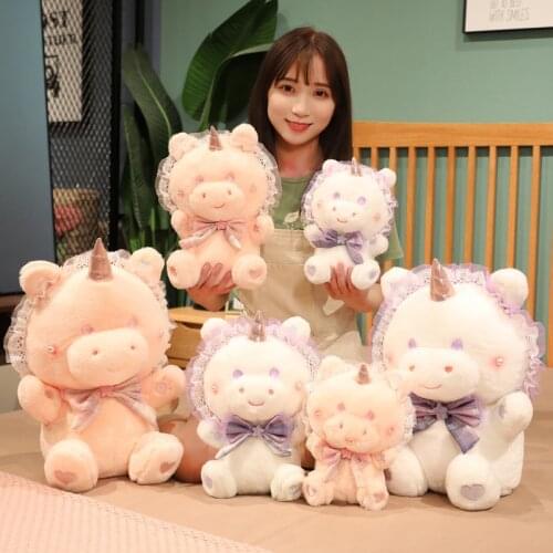 30/40cm Lolita unicorn Plush Toy Cartoon Cosplay unicorn Doll Stuffed animals Plushies Dressing unicorn Doll Toys for Girl Gifts