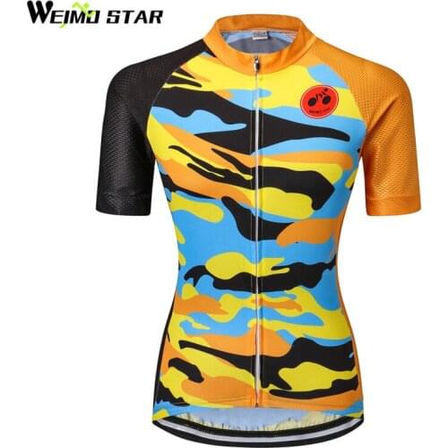 Weimostar 2018 Short Sleeve Cycling Jersey Bicycle Shirt Summer Women Bike Jersey Top mtb Cycling Clothing Ropa Maillot Ciclismo