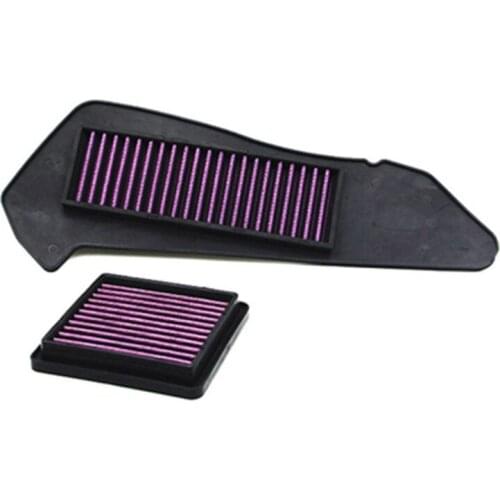 2Pcs Motorcycle Part Air Filter Air Intake Cleaner for YAMAHA XMAX250 XMAX300 Xmax 250 300 Engine Protect Air Cleaner