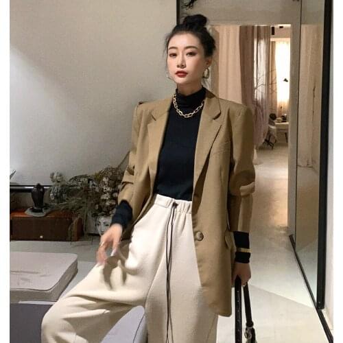 2021 New Make small blazer web celebrity female qiu dong han edition design feeling atmosphere quality suit small jacket of