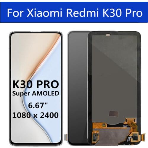 Super AMOLED For Xiaomi Redmi k30PRO LCD Display Touch Screen Assembly Replacement Accessories For Redmi K30 PRO LCD 6.67"