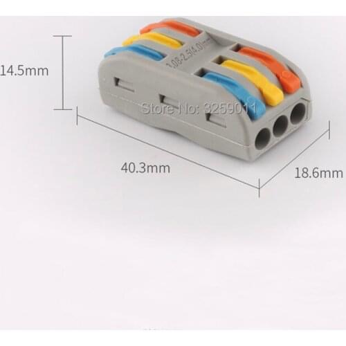 10PCS PCT-213 222-413 Electrical crimp Wiring Terminals Household wire Connectors SPL-3 6 pin cable Connector live wire