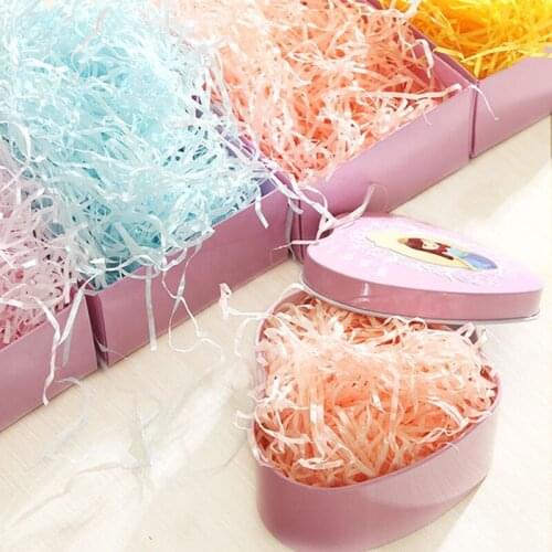 20g Raffia Paper Packing box for gifts Filling Gift Box.Raffia Candy Gift Fill Wedding Marriage Decoration Shredded Paper supply