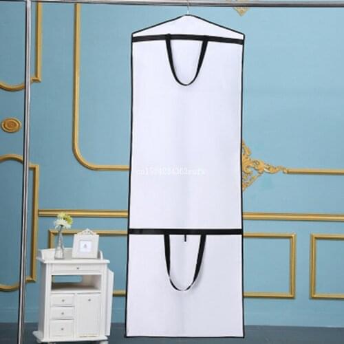 20pcs Wedding Dress Dust Cover with Zipper Bride Gown Storage Bag Garment Clothes Case 180*60*30 cm
