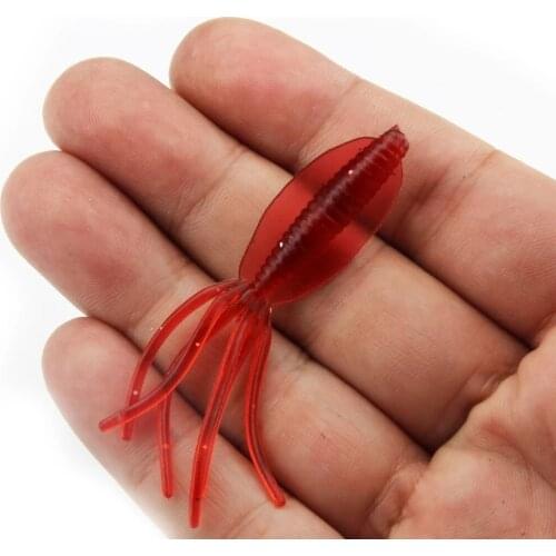 30-pieces Squid Skirts Soft Lure Pesca 6 Colors 0.8g Rock Fishing Octopus Soft Rubber Artificial Bait for Ultra Light Fishing