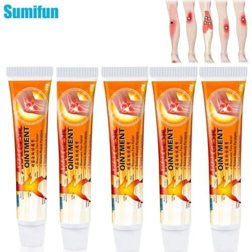 5pcs Sumifun Analgesic Ointment Counterpain Cream Arthritis Joint Pain Relief Muscle Ache Sports Injury Sprain Massage Plaster