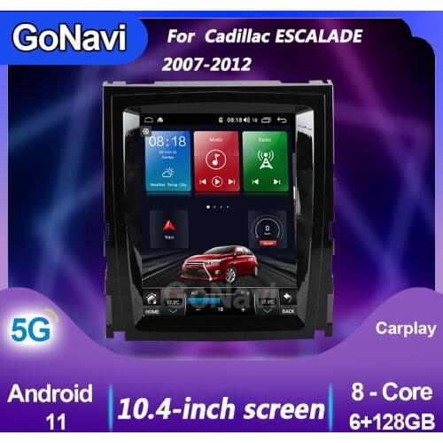 GoNavi Car Radio For Cadillac ESCALADE Telsa Android 11 Stereo receiver Central Multimedia Player DVD Gps Navigation 2007-2012