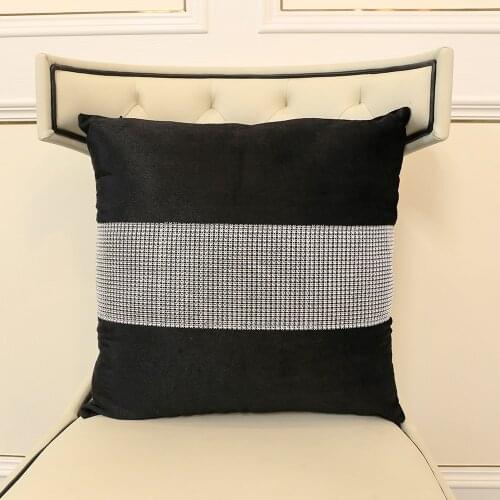 45x45 cm Pillow Case Velvet Luxury Diamond Pillowcase Decorative Home Wedding Modern Throw Pillows Cover Zipper Party Decor