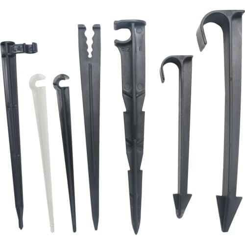 100-200Pcs Garden Hose Holder 1/8 1/4 3/8 1/2 3/4 Inch 16mm 20mm Pe Tube Holder Nozzle Support For 3/5 4/7 8/11 Hose