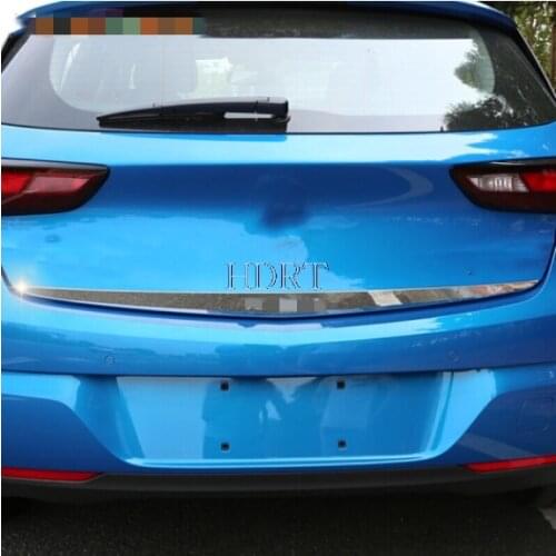 For Opel Astra K 2017 2018 2019 2020 stainless steel rear trunk cover trim 1pcs tailgate cover trim
