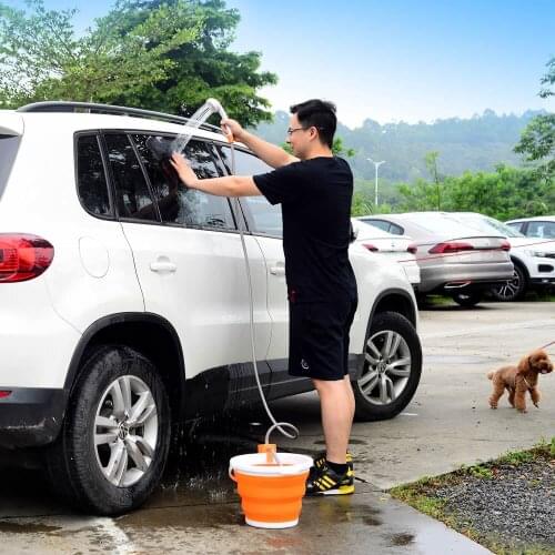 Electric Shower Portable Rechargeable Battery Mobile Bathing Pump Outdoor Camping Shower Handheld Shower Washer Cleaning