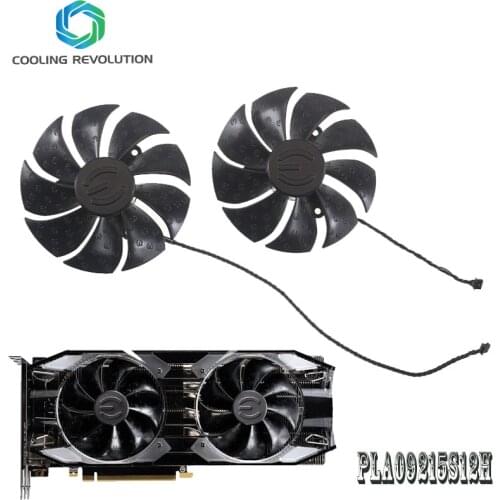 PLA09215S12H graphics fan for EVGA GeForce RTX 2060 XC Ultra Gaming 6GB GDDR6 Card with Dual HDB Fans 06G-P4-2166-KB