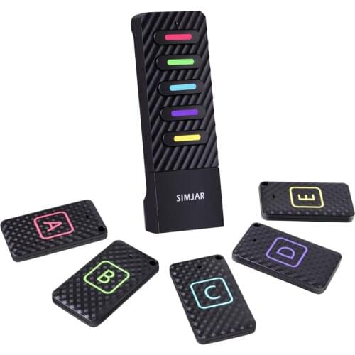 Louder Beep Key Finder with Lanyard, Wireless RF Item Locator Tracker Support Remote Control ，Pet Wallet Phone Glasses Tracker