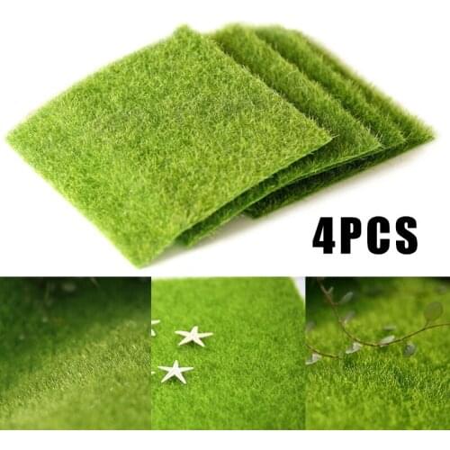 15 x 15cm Life-like Artificial Grass Lawn Miniature Ornament for DIY Fairy Garden Dollhouses Decoration AUG889