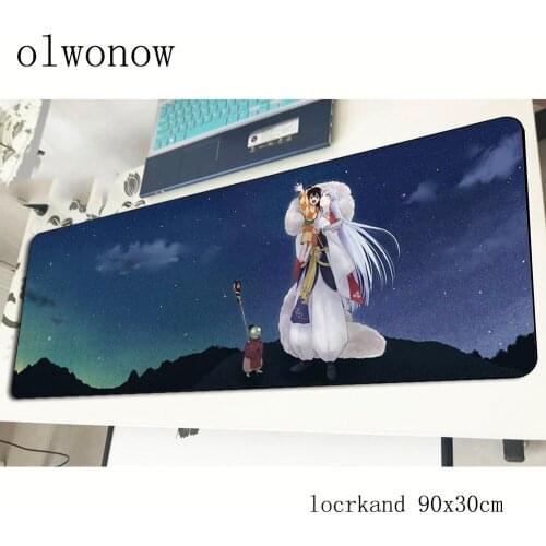 Inuyasha mousepad 900x300x2mm cute gaming mouse pad gamer mat Mass pattern game computer desk padmouse keyboard large play mats