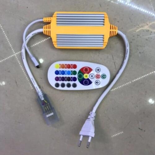 Led RGB controller 1500W IR remote controller AC220V EU plug waterproof IP68 for neon light RGB wifi control RGB 5050 neon RGB