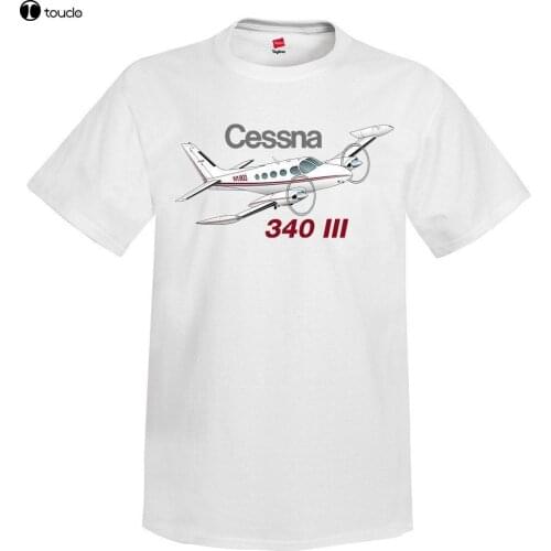 2019 New Summer Men Hot Sale Fashion Cessna 340 III Airplane T-Shirt - Personalized with Your N# T Shirt