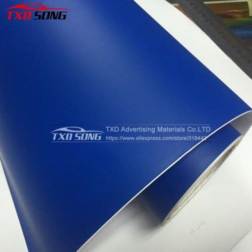 10/20/30/40/50/60X152CM/Lot Matt dark blue vinyl sticker for car wrapping Matt vinyl wrap film for car decoration Matt Car Film