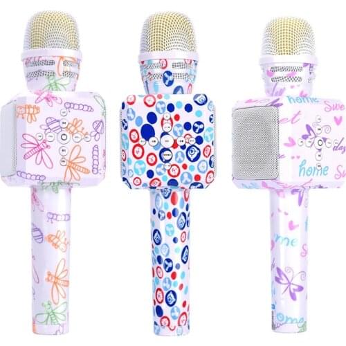 Cartoon Bear Butterfly Handheld Wireless Bluetooth Karaoke Condenser Microphone