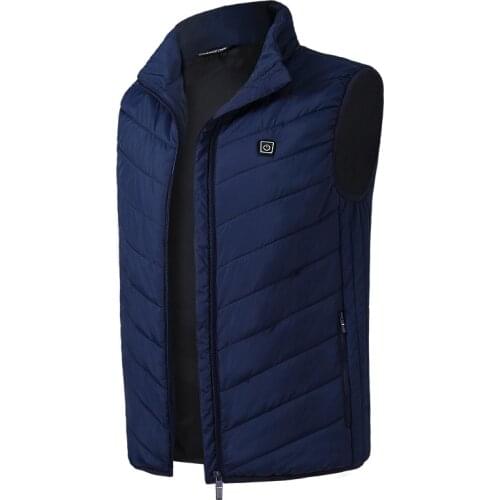 Mens Vest Outdoor Men Women Coat Feather Thermal Heated Jacket Fishing Vest Infrared Heating Vest Jacket Winter 6XL 7XL 8XL