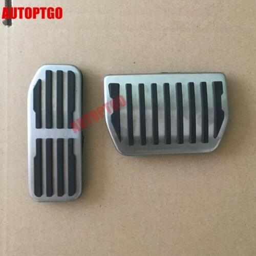Stainless Steel + Rubber Car Foot Pedal Pad Cover Accessories Kit For Jaguar XE XF F-PACE 2016-2019