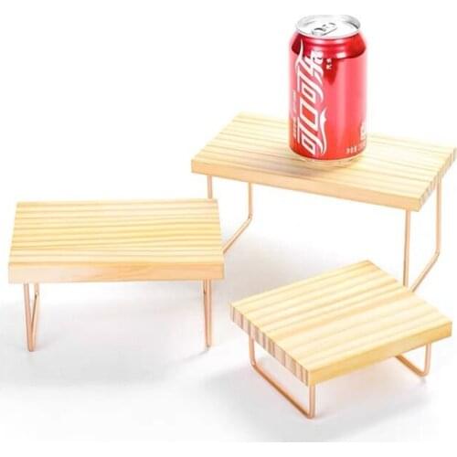 3 Pieces Table Acrylic Display Risers Showcase For Funko POP Figures Jewelry Display Riser Clear Cake Stands